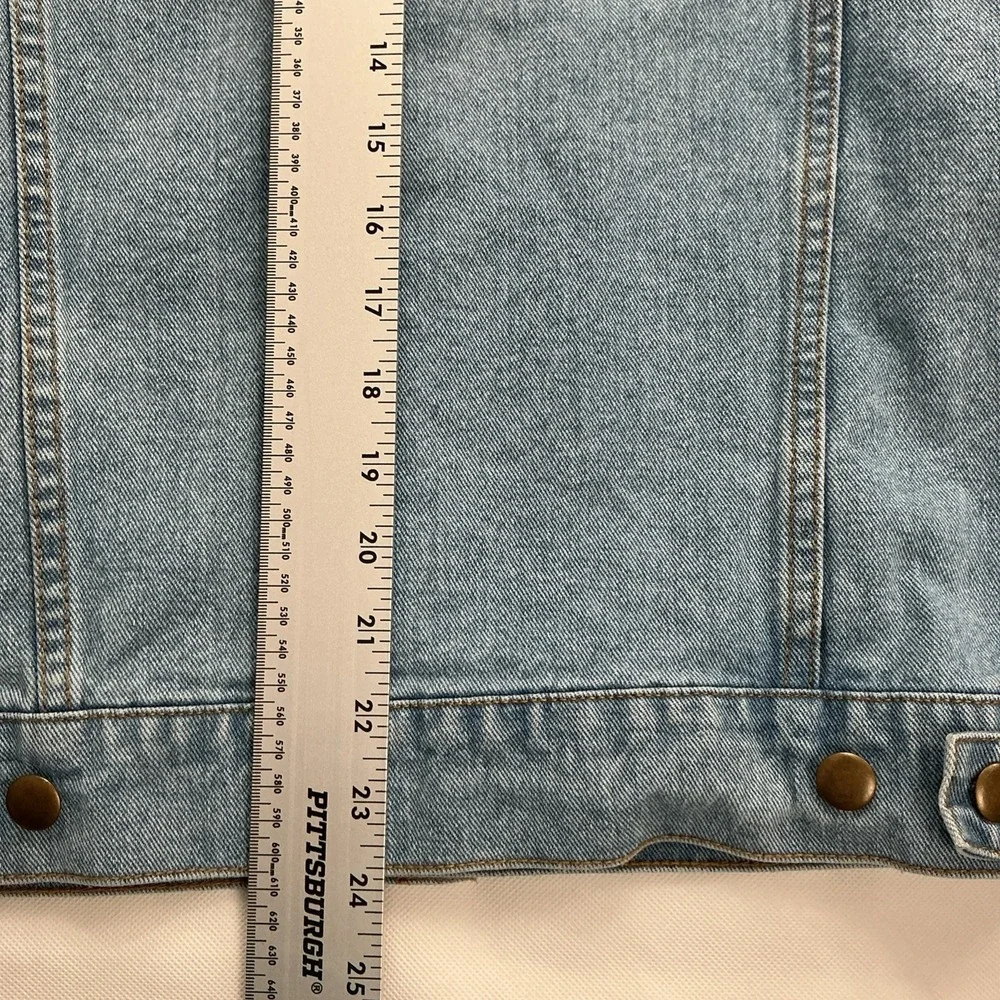 American Apparel Classic Trucker Jean Jacket Mens XXS Light Wash Denim RSAND400W